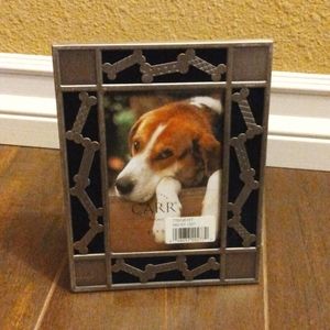 Classic Stainless Steel Doggy  Bone Picture Frame